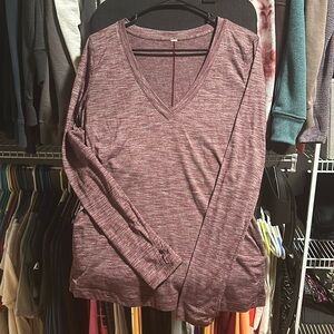 Lululemon long sleeve V neck shirt.  Size medium.